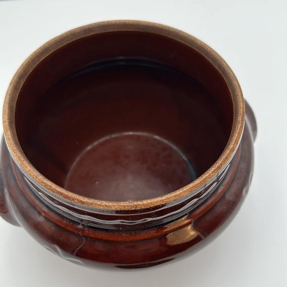 Vintage Mar-Crest Oven Proof Stoneware Bean Pot With Lid-USA - Picture 11 of 16